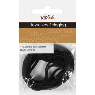 Jf Thonging Sim Leather Black 2M