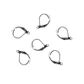 Earring Hook Lever Back 15mm Silver 6Pcs