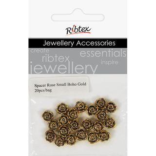 Jf Spacer 7Mm Rose Boho Gold 20Pcs