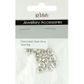 Jf Spacer Small Heart 7Mm Silver 12Pcs