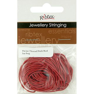 Jf Twine Thread Dark Red 5M