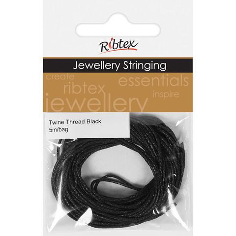 Jf Twine Thread Black 5M