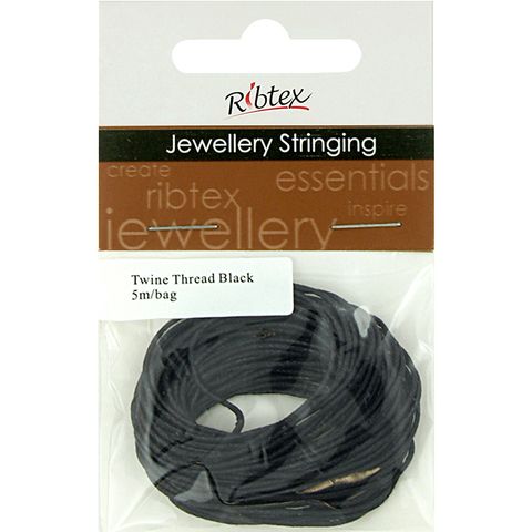 Jf Twine Thread Black 5M