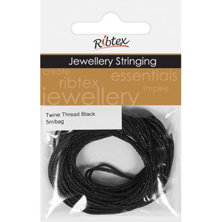 Jf Twine Thread Black 5M