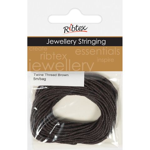 Jf Twine Thread Brown 5M