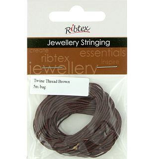 Leather Thread, 3m of Thread, 3mm Thread, Brown Thread, Brown Cord