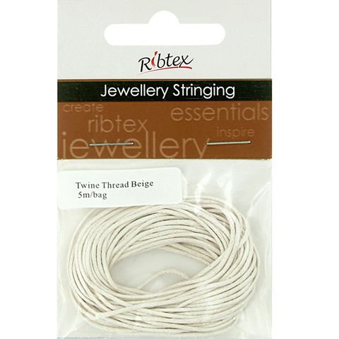 Jf Twine Thread Beige 5M