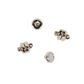 Jf Clasp Magnetic Round 12Mm Gold 3 Sets