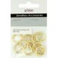 Jf Feature Plastic Rings 16Mm Gold 20Pcs