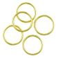 Jf Feature Plastic Rings 20Mm Gold 15Pcs