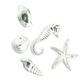 Charm - Sea Mix Plastic Bright Silver