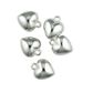 Charm - Heart 15x16mm Plastic Bright 7Pc