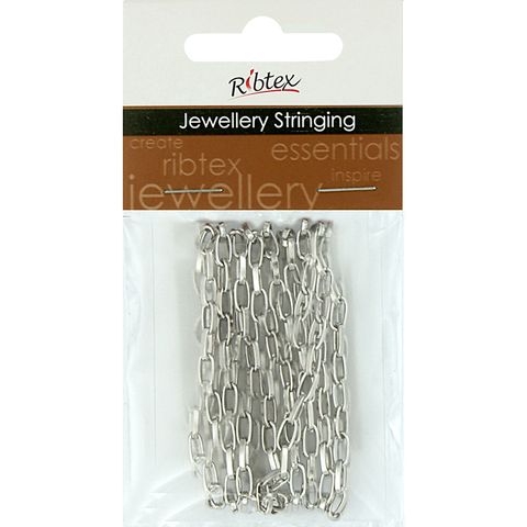 Jf Chain Str Oval Link 7X4Mm Dk Slv 1M