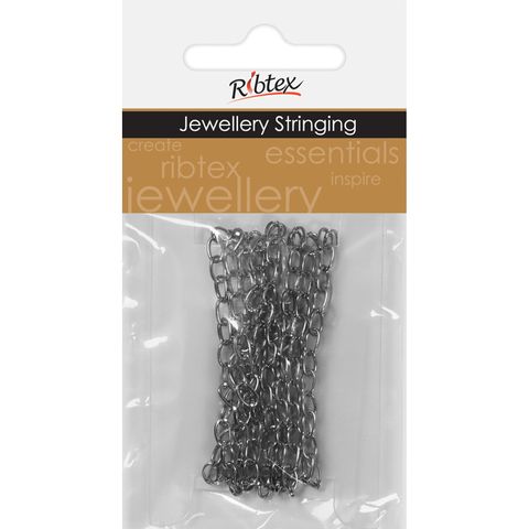 Jf Chain Str Oval Link 7X4Mm Dk Slv 1M