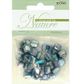 Bead Shell Lustre Cubes 8mm Turquoise AB