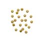 Jf Spacer Plastic Round 6Mm Gold 30Pcs