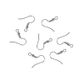 Earring Shepherd Hooks 20mm Silver 10Pcs