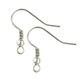 Earring Shepherd Hooks Dark Silver 10Pcs