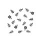 Jf Leather Clamp 12Mm Dark Silver 20Pcs