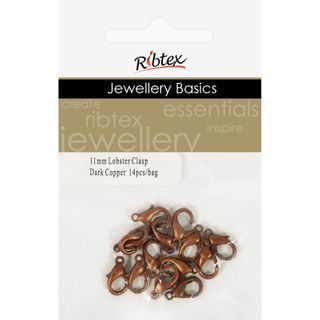Jf Clasp Lobster 11Mm Dark Copper 14Pcs
