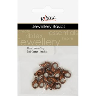 Jf Clasp Lobster 11Mm Dark Copper 14Pcs