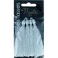 Craft Tassel Metallic 8.5cm Silver 4Pcs