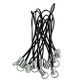 Mobile Phone Charm Cord 45mm Black 10Pcs