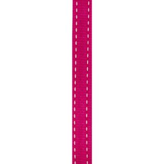 RIB 10MM STITCHED GROSGRAIN HOT PINK 3M