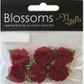 Flower Poly Carnation 20mm Red 6Pcs