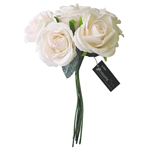 Flower Foam Rose 5H Pale Pink 1Bch