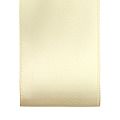 RIB 38MM POLY SATIN D-F IVORY 22M