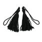 Craft Tassel Rayon 5cm Black 4Pcs