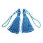 Baby Blue Rayon Tassel  4 Pieces  5Cm