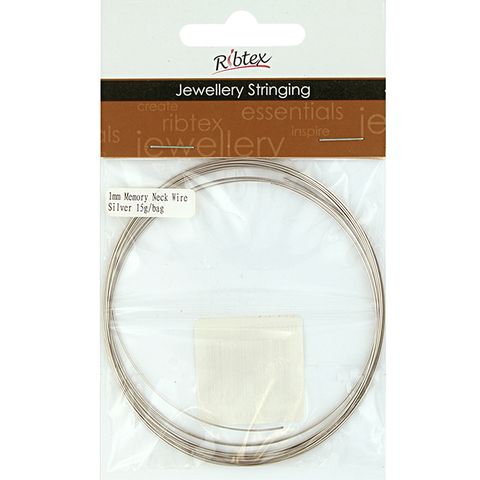 Jf Memory Neck Wire 1Mm Silver 15G