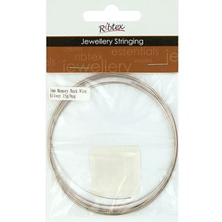 Jf Memory Neck Wire 1Mm Silver 15G