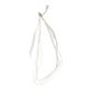 White Ribbon Necklace  2 Pieces  42Cm