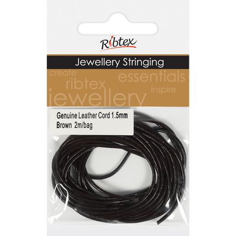 Jf Cord Genuine Leather 1.5Mm Brown 2M