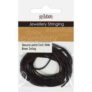 Jf Cord Genuine Leather 1.5Mm Brown 2M