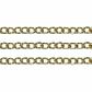 Chain Twisted Oval Link 5x3mm Gold 1m