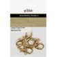 Jf Clasp Lobster 21Mm Gold 6Pcs