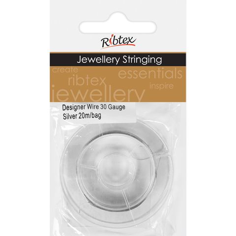 Designer Wire 30Gauge Silver 20m
