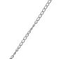 Chain Twisted Oval Link 6x4mm Silver 1m