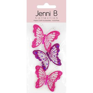 Jenni B Pvc Butterfly Bright 3Pcs