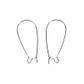 Jf Earring Loops 35Mm Silver 10Pcs