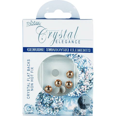 Bead Swar Ss30 Flat Back Lc Topaz 7Pcs