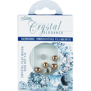 Bead Swar Ss30 Flat Back Lc Topaz 7Pcs