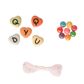 Bead Kit 1M Thrd Alpha Heart-Rnd Ast 30G