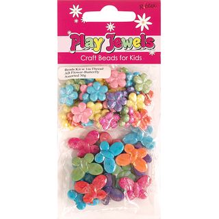 Bead Kit-1M Thr Ab Flower-B-Fly Asst 30G