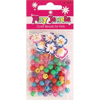 Bead Kit-1M Thr Frangpani-Round Asst 24G