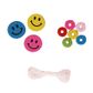Bead Kit 1M Thr Wood Face-Donut Asst 22G